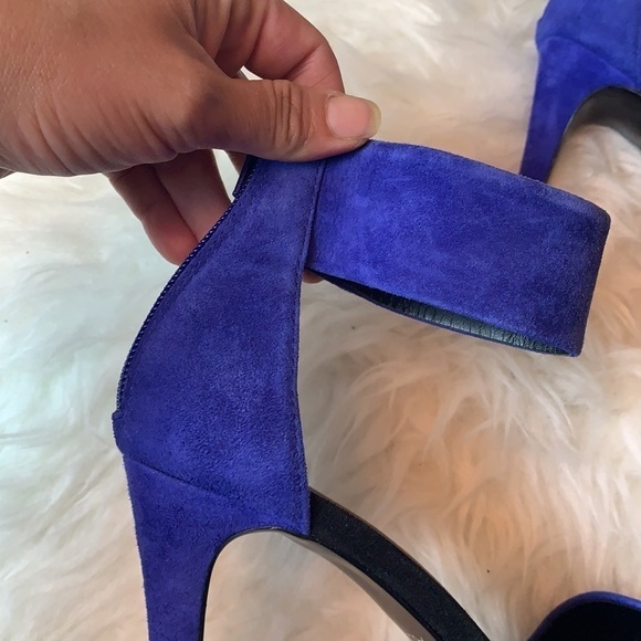 Aldo Women’s Deserto Bright Blue/Green Ankle Strap Dress Sandal Size 6.5 US - Picture 13 of 16